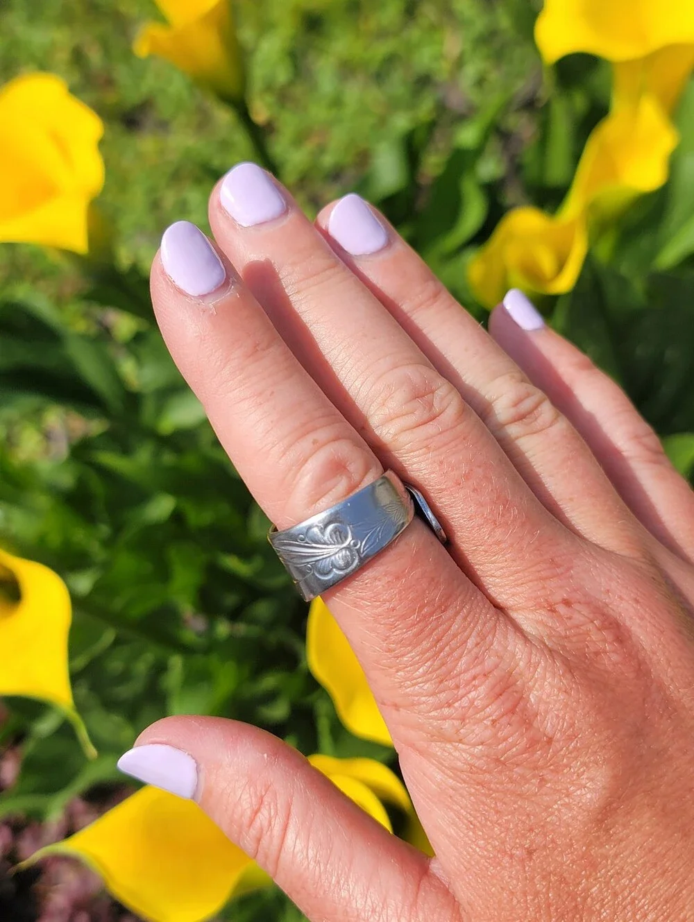 11.5 Sized Handmade Butterfly Spoon Ring